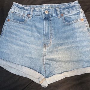 American Eagle Curvy Denim Mom Shorts